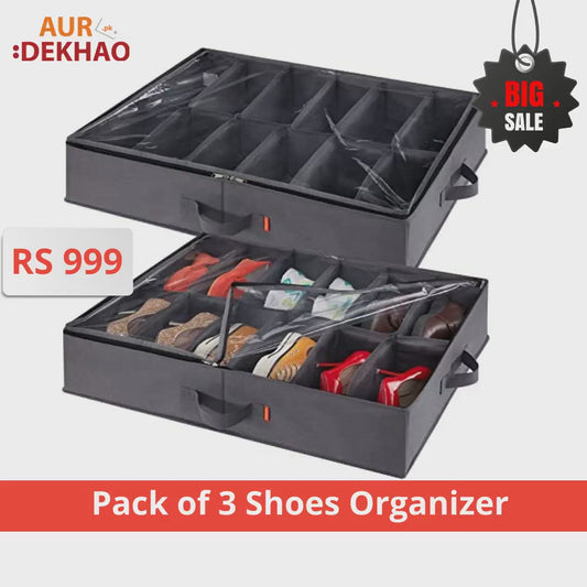 Pack of 3 Shoes Organizer