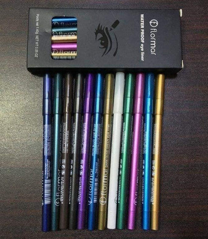 Flormar Gliter Eye Pencil (Pack of 12)