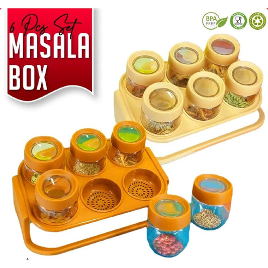 6 Pcs Masala Rack With Spoons