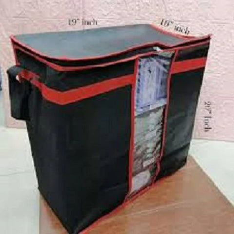 Extra Large Capacity Black Storage Bag (75gsm)