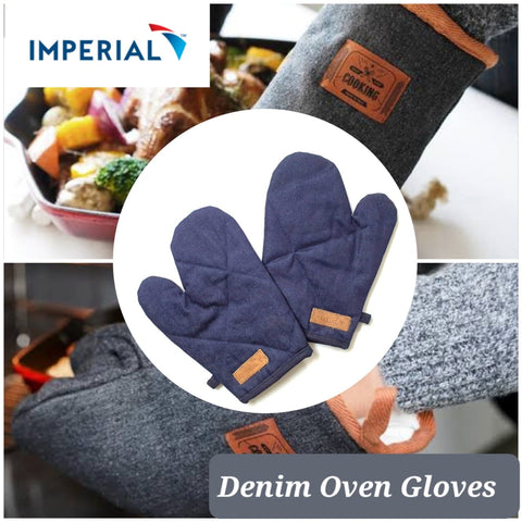 Smart Denim Jeans Heat Resistant Oven Gloves