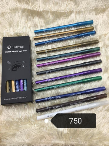 Flormar Gliter Eye Pencil (Pack of 12)
