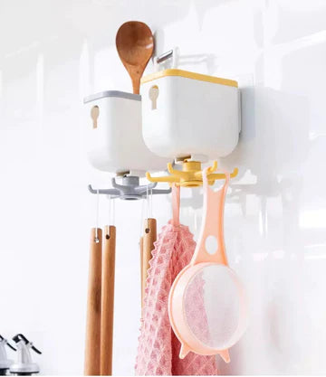Creative New Storage Rotating Rack With Claw Hook