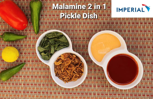 Pack Of 2 Imperial Malamine 2 in 1 Pickle Dish