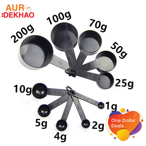 Set of 10 Measuring Cups and Spoons