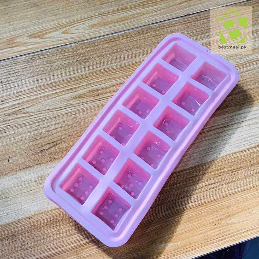 Silicon Ice Cube Tray with 12 Holes