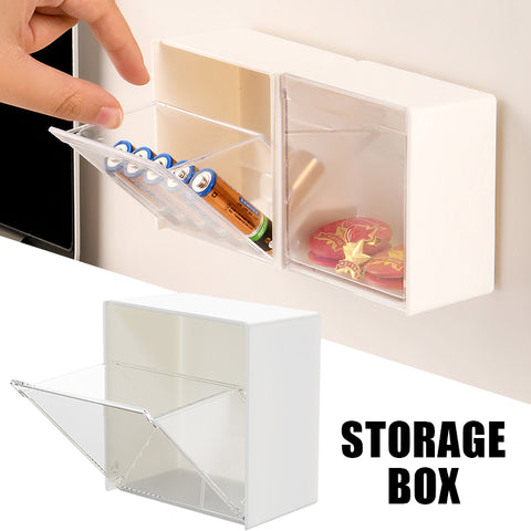 Self-adhesive Flip-top Mini Storage Box