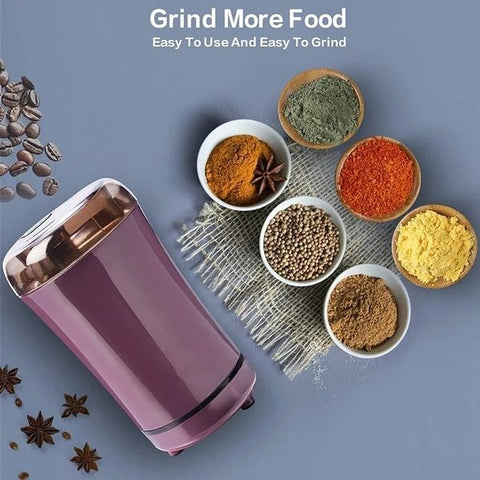 stainless steel electric mini grinder electric coffee grinder mini kitchen pepper beans spices nut seed coffee bean grinder