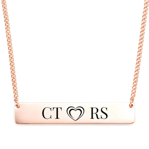 Strip Engraved Necklace
