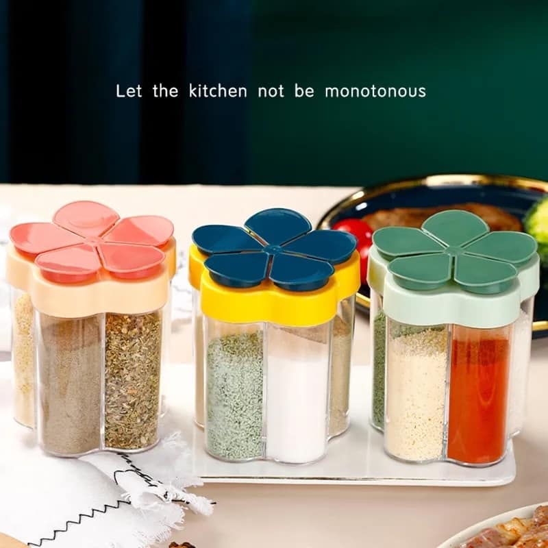 5 Portions Seasoning Spice Jars AurDekhao.pk