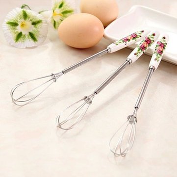 Manual Round Head Mixer Whisk Egg Beater Coffee Beater Baking Tool