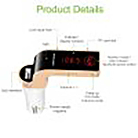 CARG7 BT FM Transmitter 4-in-1 USB Car Phone Charger