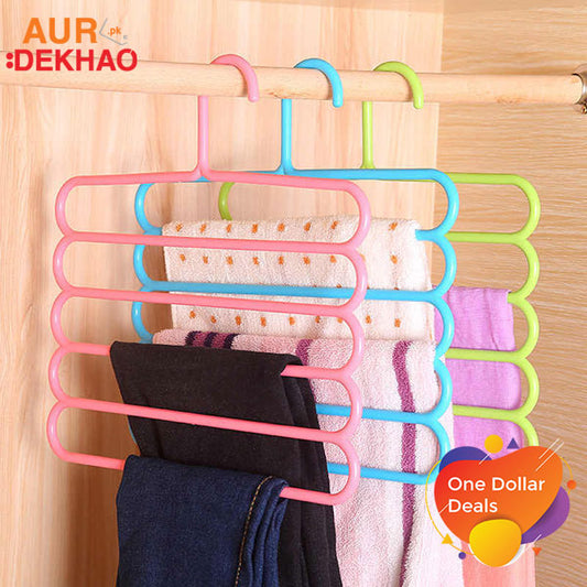 Multifunctional Hangers with 5 Layers 2 pcs