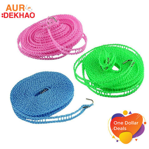 Nylon Clothesline with 5 Meters of Windproof Anti-Slip Rope