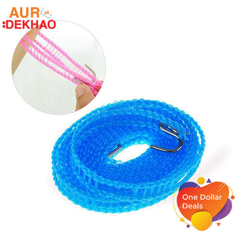 Nylon Clothesline with 5 Meters of Windproof Anti-Slip Rope