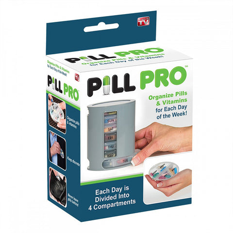 Organize your pills and vitamins by day of the week with Pill Pro.