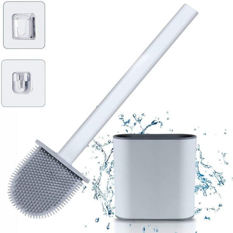 Toilet Brush With Quick Drying Holder