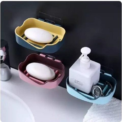 Strong Self-Adhesive Wall Mounted Bathroom Soap Dispenser 