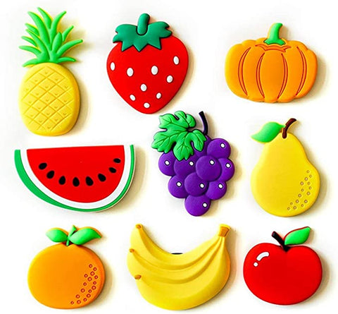 Cute Cartoon Fruit Vegetables Series Message Board Contact Magnetic Sticker Fridge Refrigerator Magnets Set.