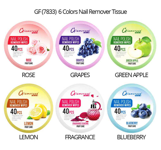 Glamorous Face Nail Remover Tissue (6 Colors)