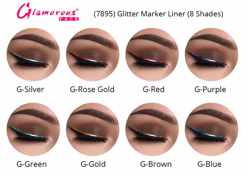 Glamorous Face Glitter Marker Liner New
