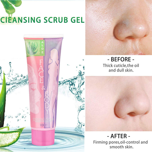 Cleansing of the Face and Body Deep Cleaning Scrub Gel