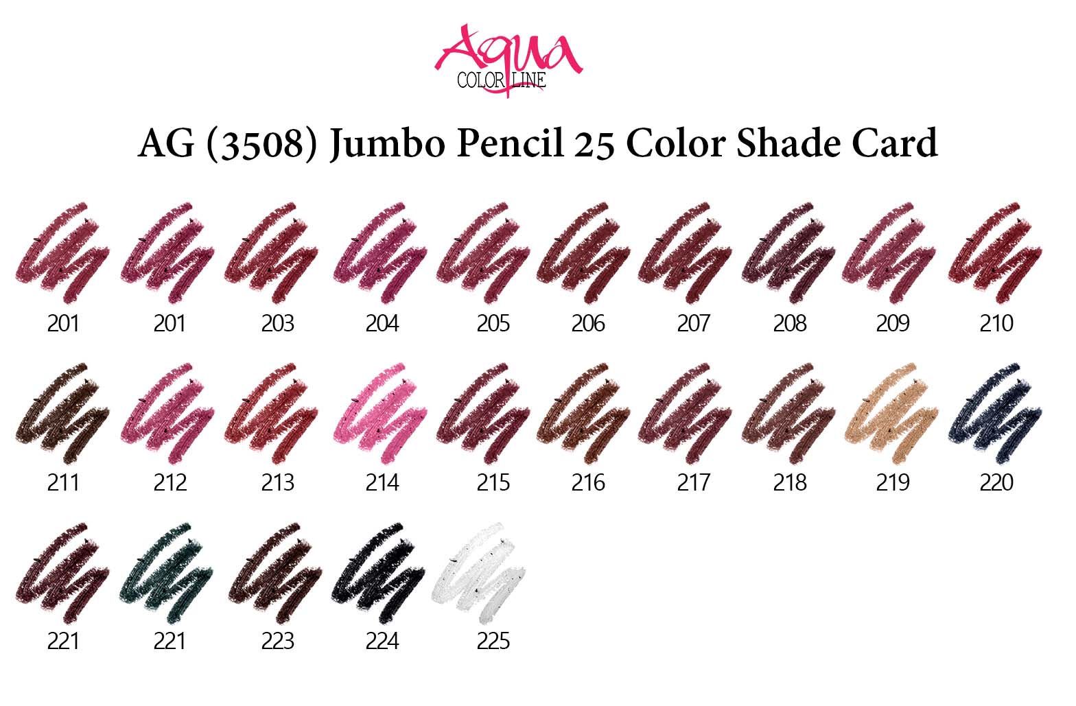 Aqua Color Line Jumbo Lipstick Pencil