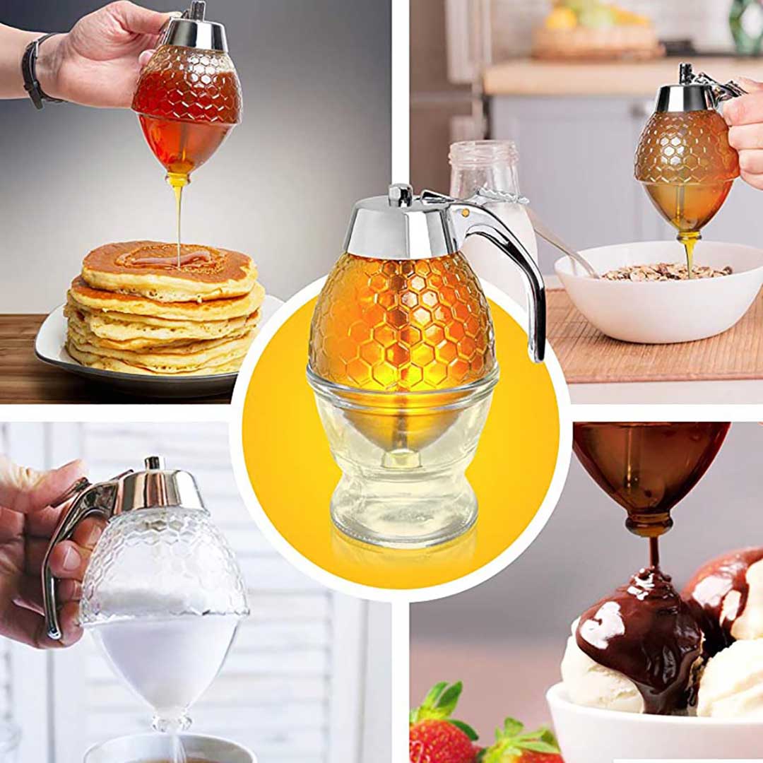 Honey Dispenser & Honey Storage Bottle in Acrylic