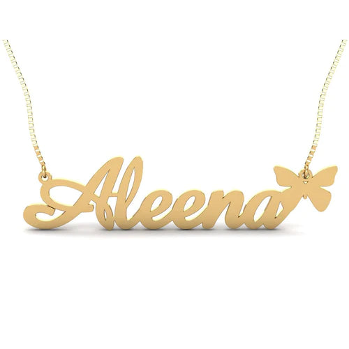 Stylish Name Necklace Aleena Style