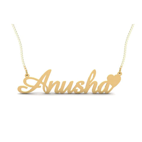 Stylish Name Necklace Anusha Style