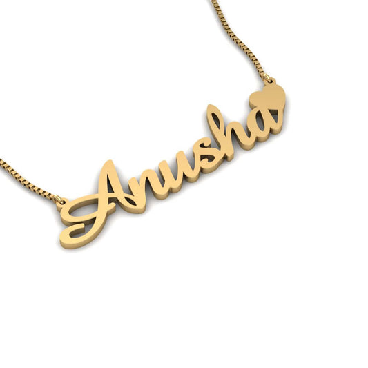 Stylish Name Necklace Anusha Style