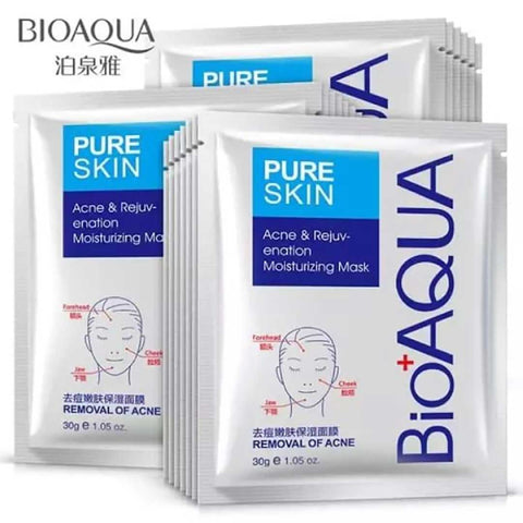 BIOAQUA Pure Skin – Acne & Rejuvenation Sheet Mask & Moisturizing Mask 