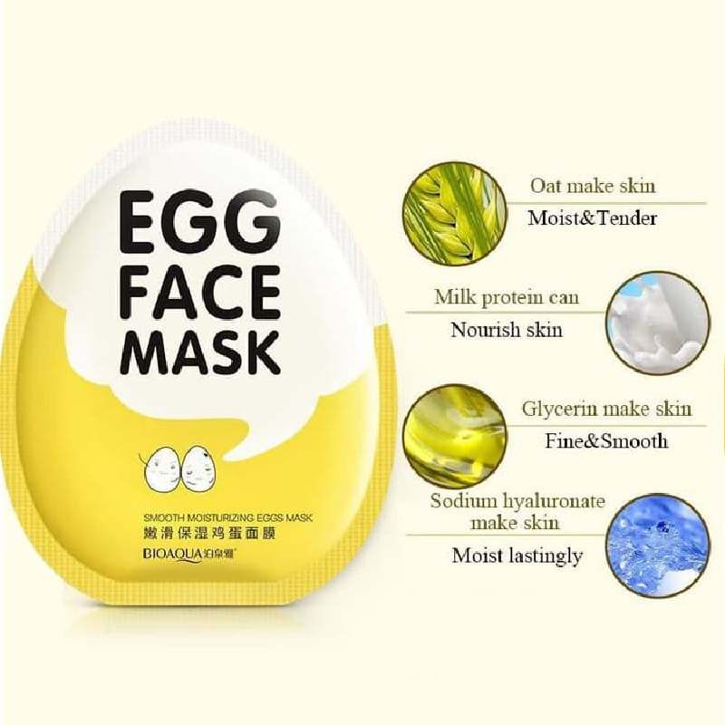 Bioaqua Egg Facial Mask (Single Sheet)
