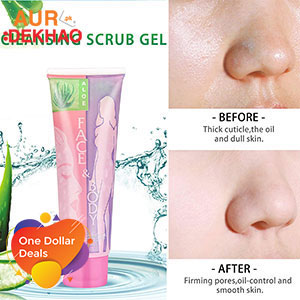 Cleansing of the Body and Face Deep Cleaned Scrub Gel