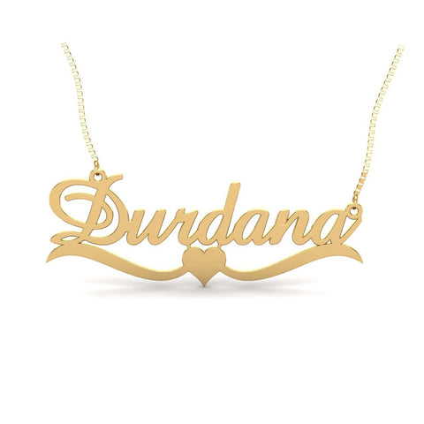 Stylish Name Necklace Durdana Style