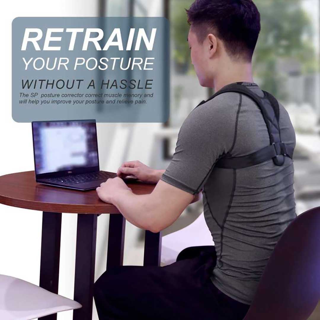 Adjustable Straight Strap For Men And Women Energizing Posture Support Brace