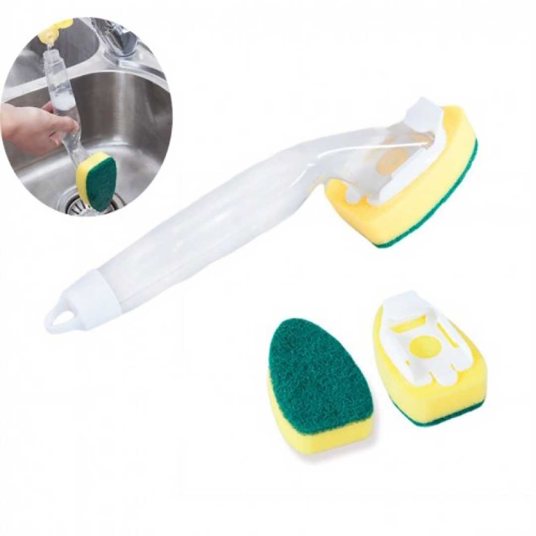 Dishwashing Wand for Easy Cleaning (2 Sponges)