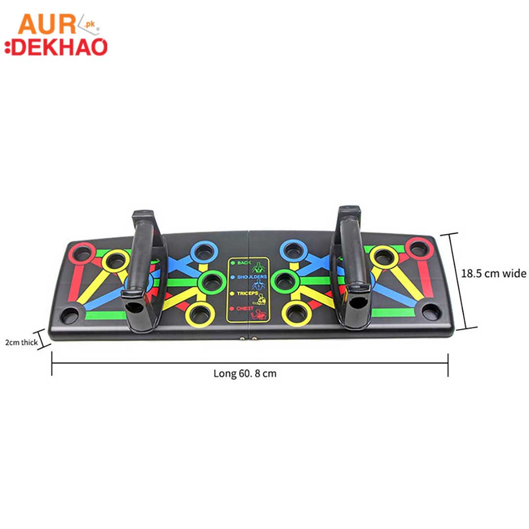 9-in-1 Multifunction Push-Up Rack for Home Workouts, Foldable Push-Up Board AurDekhao.pk