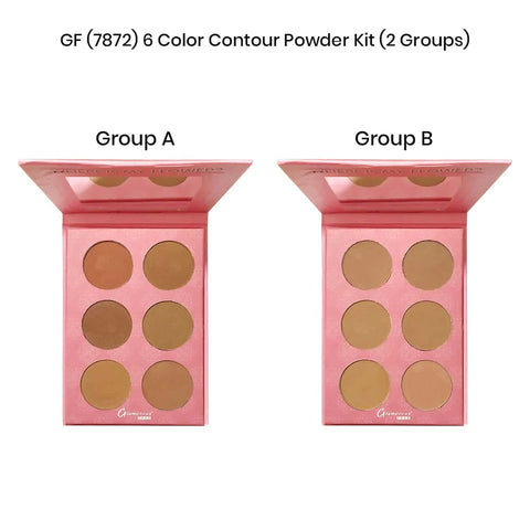 Glamorous Face 6 Color Powder Contour Kit.