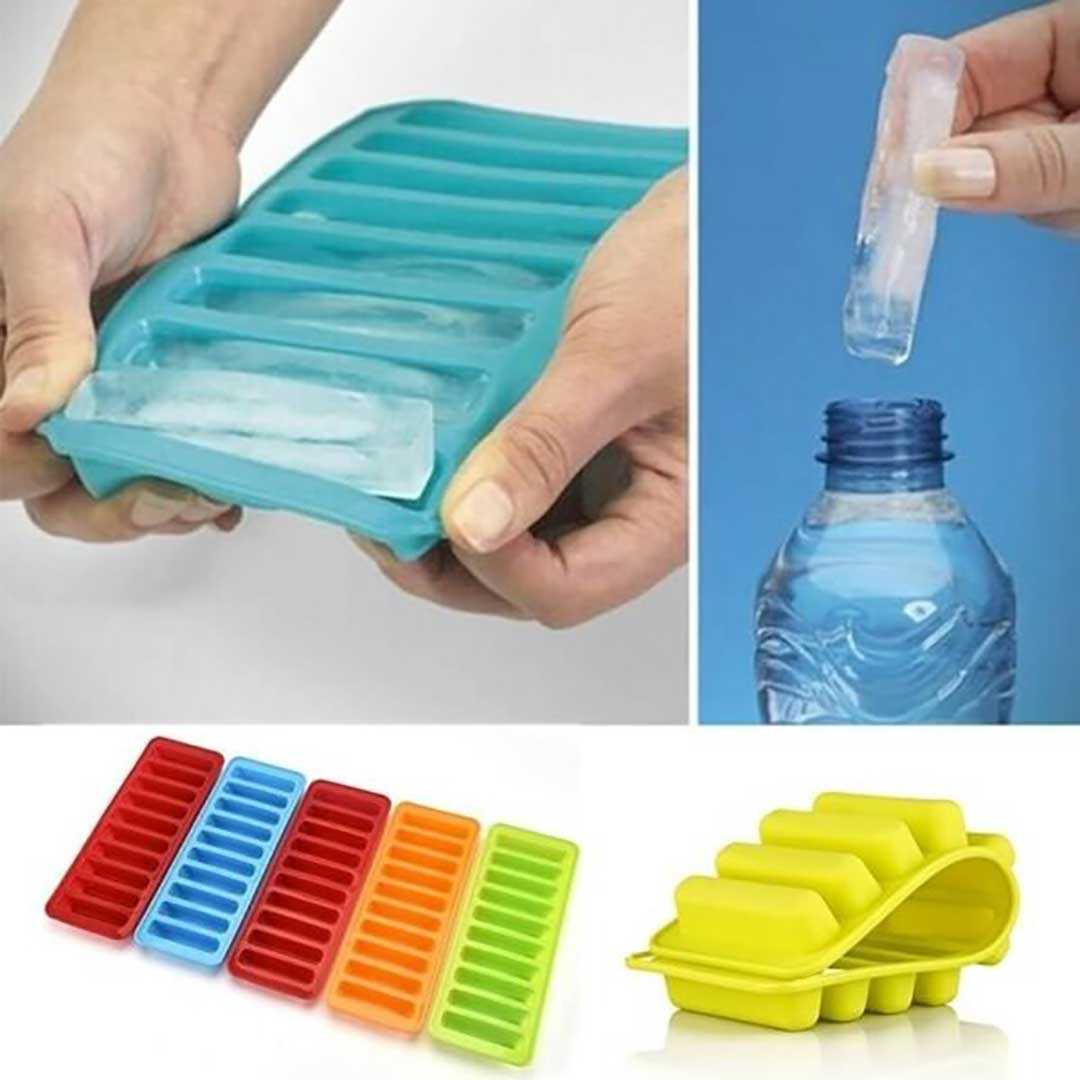 Water Bottle Ice Cube Trays (Long Silicone Ice Cube Trays)