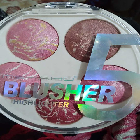 MSYAHO 5 in 1 3D highlighter palette