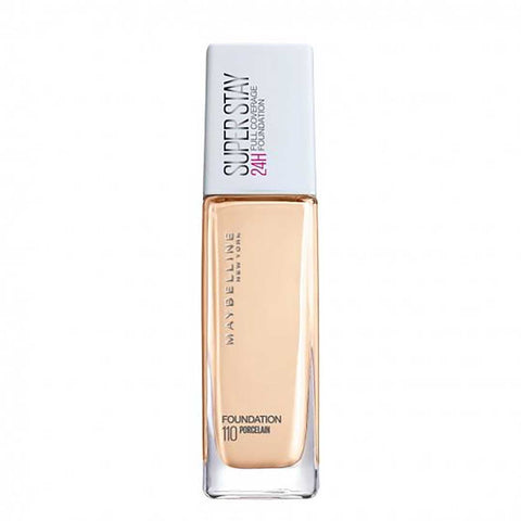 face makeup, use Maybelline 24H Super Stay 110 Foundation.