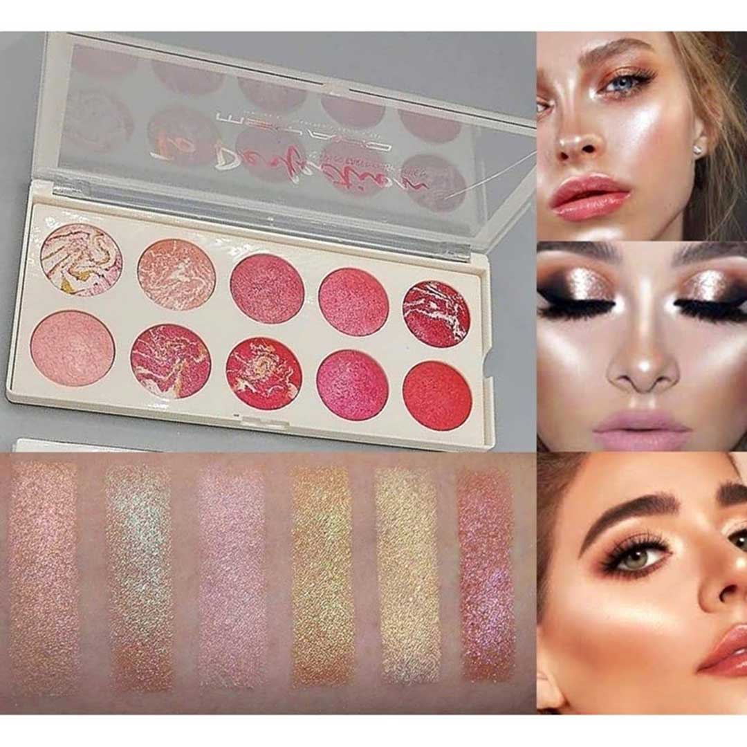 Baked Highlighter by Msyaho (10 Colors Kit)