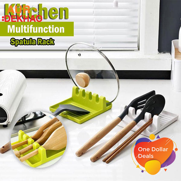 Spatula Rack with Multiple Functions