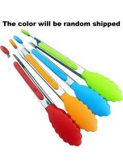 8 Inches Silicone Tongs Mini Kitchen Tongs with Silicone Tips