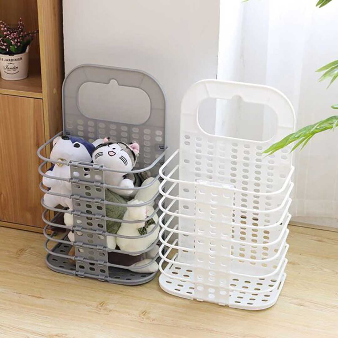 Folding Plastic Laundry Basket