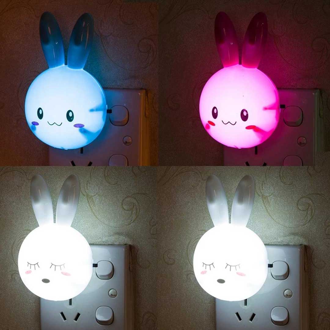 Night lamp with rabbit light