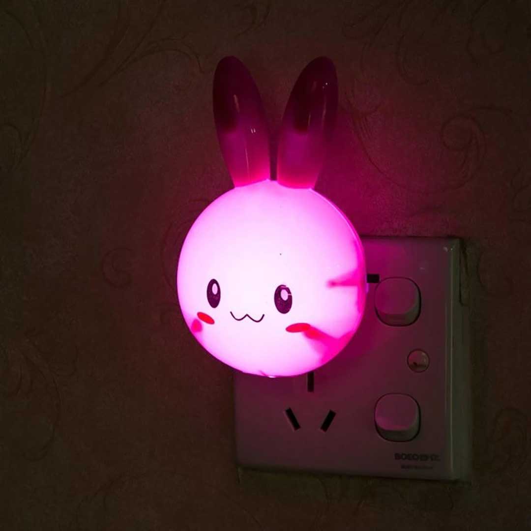 Night lamp with rabbit light