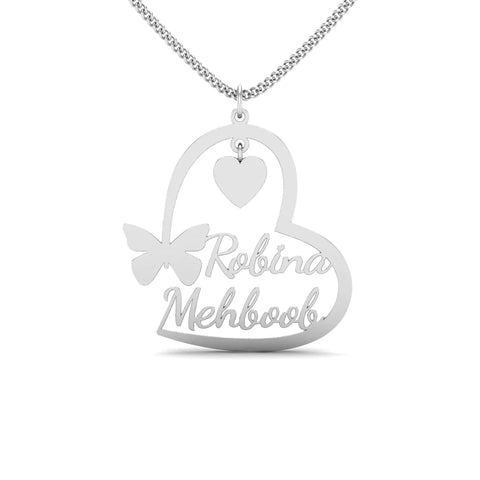 Stylish Name Necklace Robina Mehboob Style