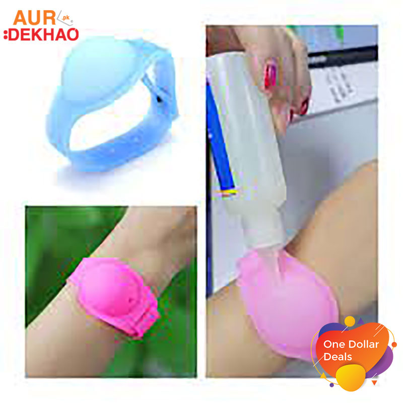 Multicolored Silicone Hand Sanitizer Wristband